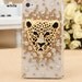 handmade bling case for iphone decor diamond 3D leopard - case for iphone4.4s available for choose