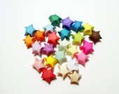 Color Sample Origami Lucky Stars 25 Rainbow Colors Wishing Stars Gift Ready To Ship Favor