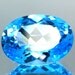 7.61 Ct.Unheated Natural SwissBlue Topaz Oval Faceted Polished Gemstone