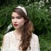 Ivory Cream Goose Feather Wedding Bridal Headband Hairpiece