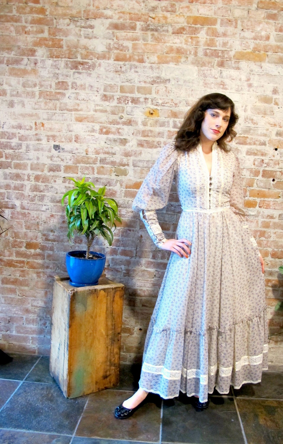 Vintage 1970s Gunne Sax Dress
