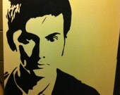 David Tennant as The "10th Doctor", Doctor Who Stencil Painting 16x20''