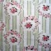 Ribbon And Roses Feminine Fabric, Fat Quarter, Multicolor / Green, 18" X 22" inches, 100% Cotton, For Victorian & Romantic Projects