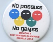 Free Pussy Riot Boycott the Russian Olympics button