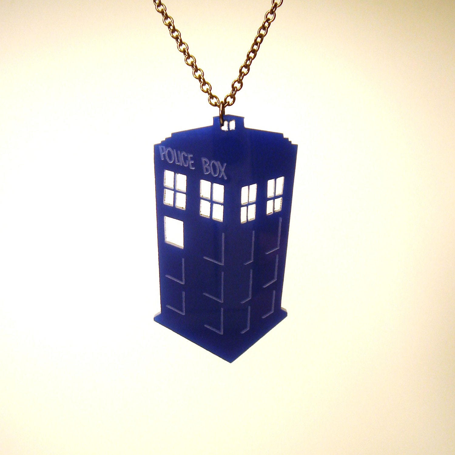 Dr. Who inspired TARDIS Police Box -  Laser Cut Acrylic