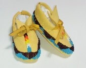 Customized Beaded Baby Moccasins