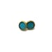 Turquoise enamel studs, copper