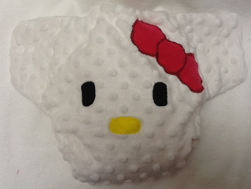 Hello Kitty Pocket Minky Cloth Diaper - One size fits most