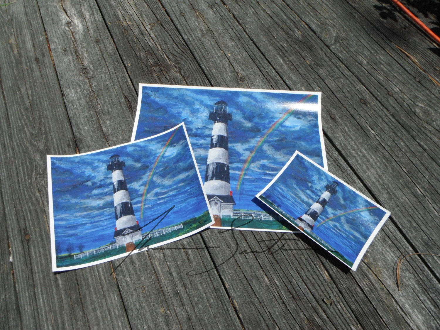 Bodie Lighthouse Rainbow Print (5 inch x 7 inch)