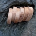 Natural Sycamore Wooden Tree Branch Buttons Wood Accessory for Knitting, Crochet, Journal, Jewelry, and Clothing Projects - Set of 6