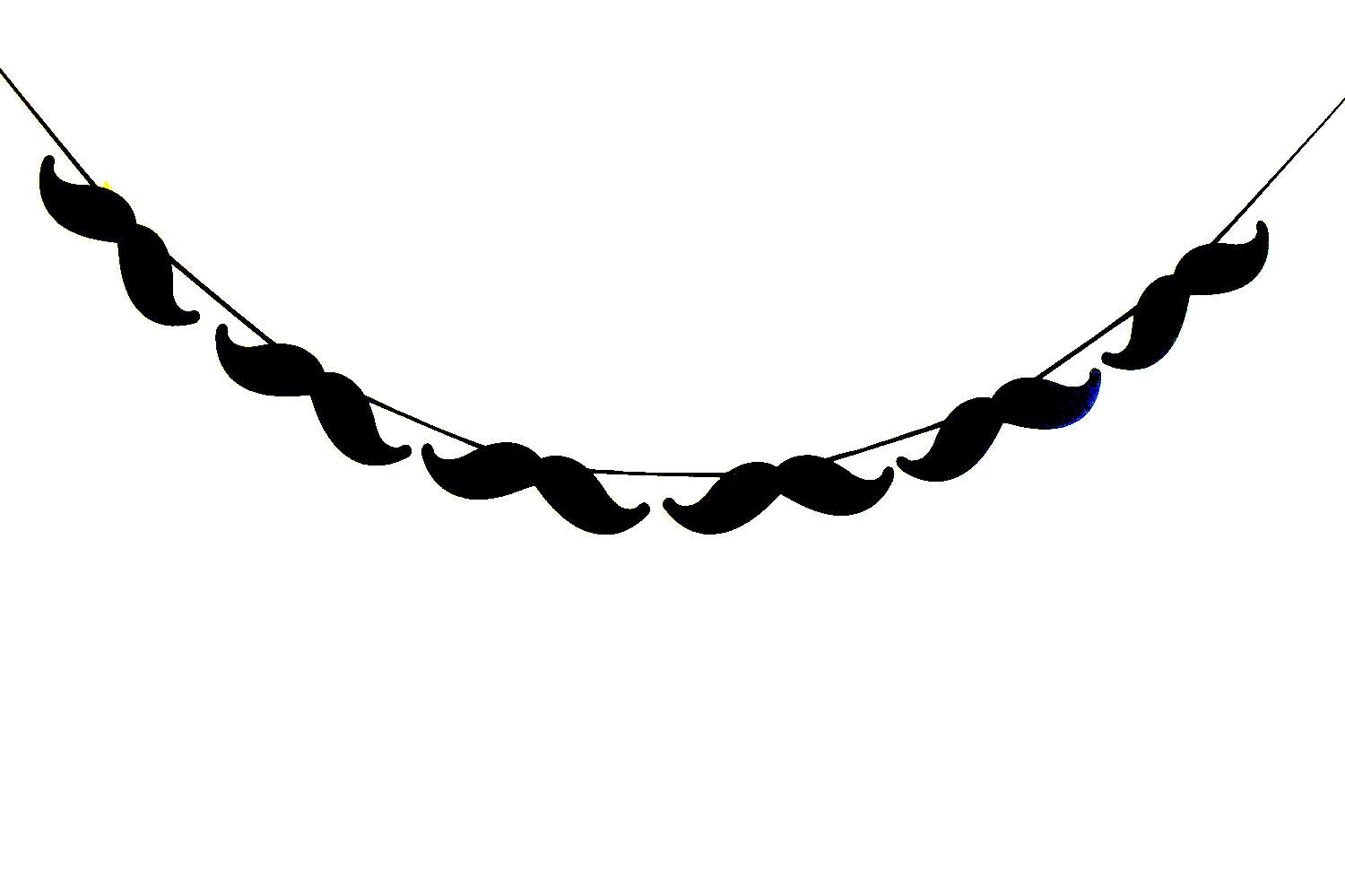 6 ft Mustache Moustache Party Banner Garland Party Props Photo Booth Prop Wedding Photo Props Made To Order