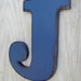 Wedding decor shabby chic rustic weathered vintage wooden letter J,home,cottage cabin baby nursery decor