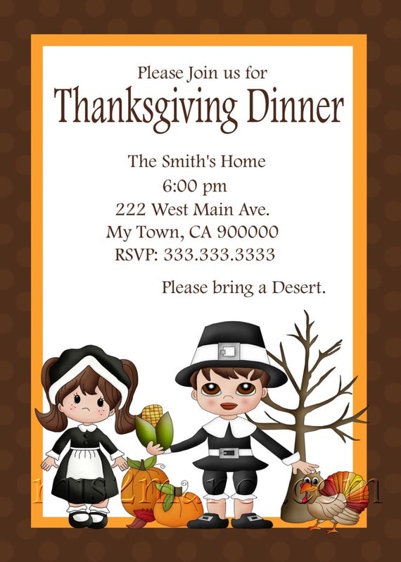items-similar-to-thanksgiving-dinner-invitation-diy-printable-party