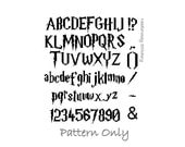 Harry Potter Cross Stitch Pattern, Instant Download, Harry Potter Alphabet Pattern PATTERN ONLY