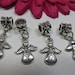 4 pcs Tibet Silver Angel Dangle Charms
