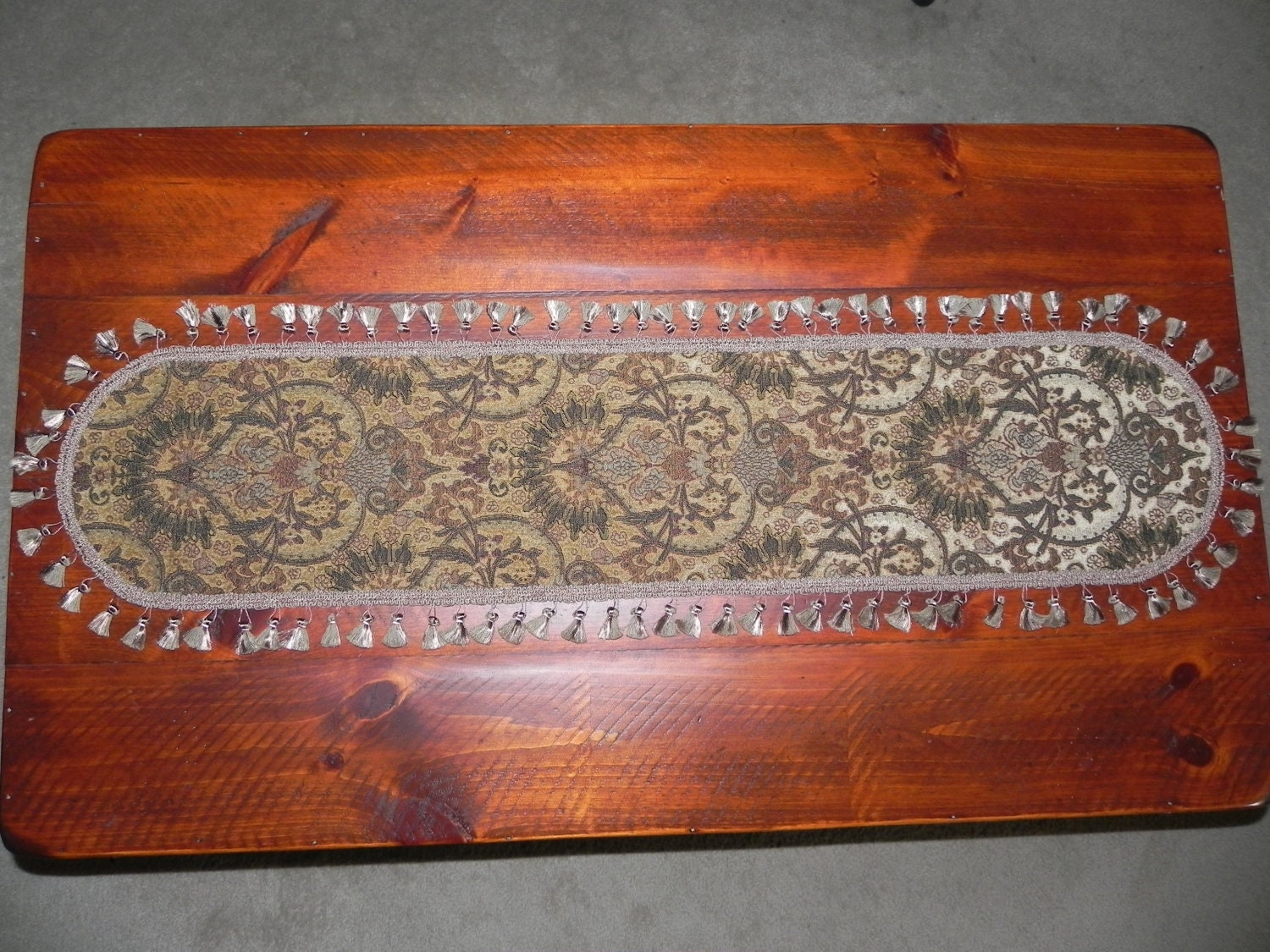Victorian Tapestry Narrow Table Runner by FloatingThimble on Etsy