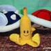 Crochet Mario kart banana peel (Made to order)