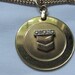 Very Nice Goldfilled Necklace With Goldfilled Pendant Chevron Logo