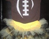 Football/Cheerleader Onesie/Tee with Tutu