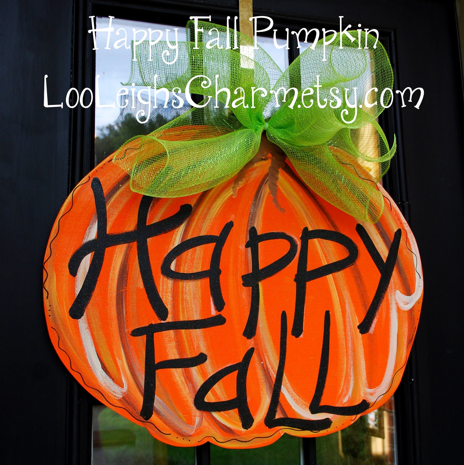 Door Hanger: Fall Pumpkin, Fall Home Decor, Pumpkin Door Decoration, Thanksgiving Decor