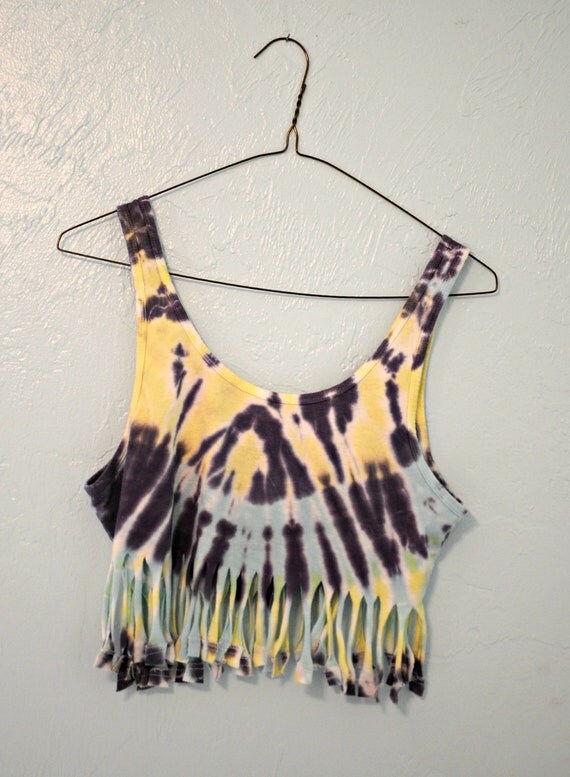 Tie Dyed and Fringed Tank