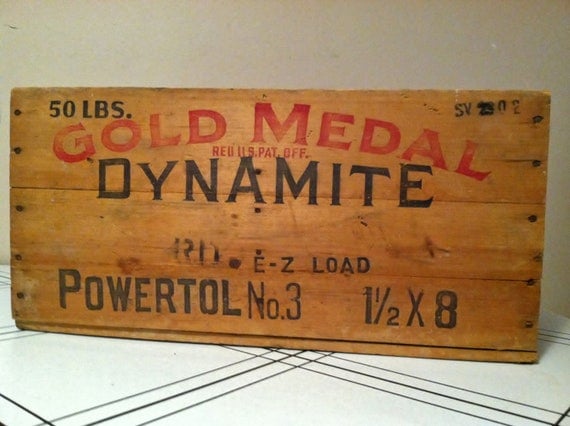 Gold Metal Dynamite Box