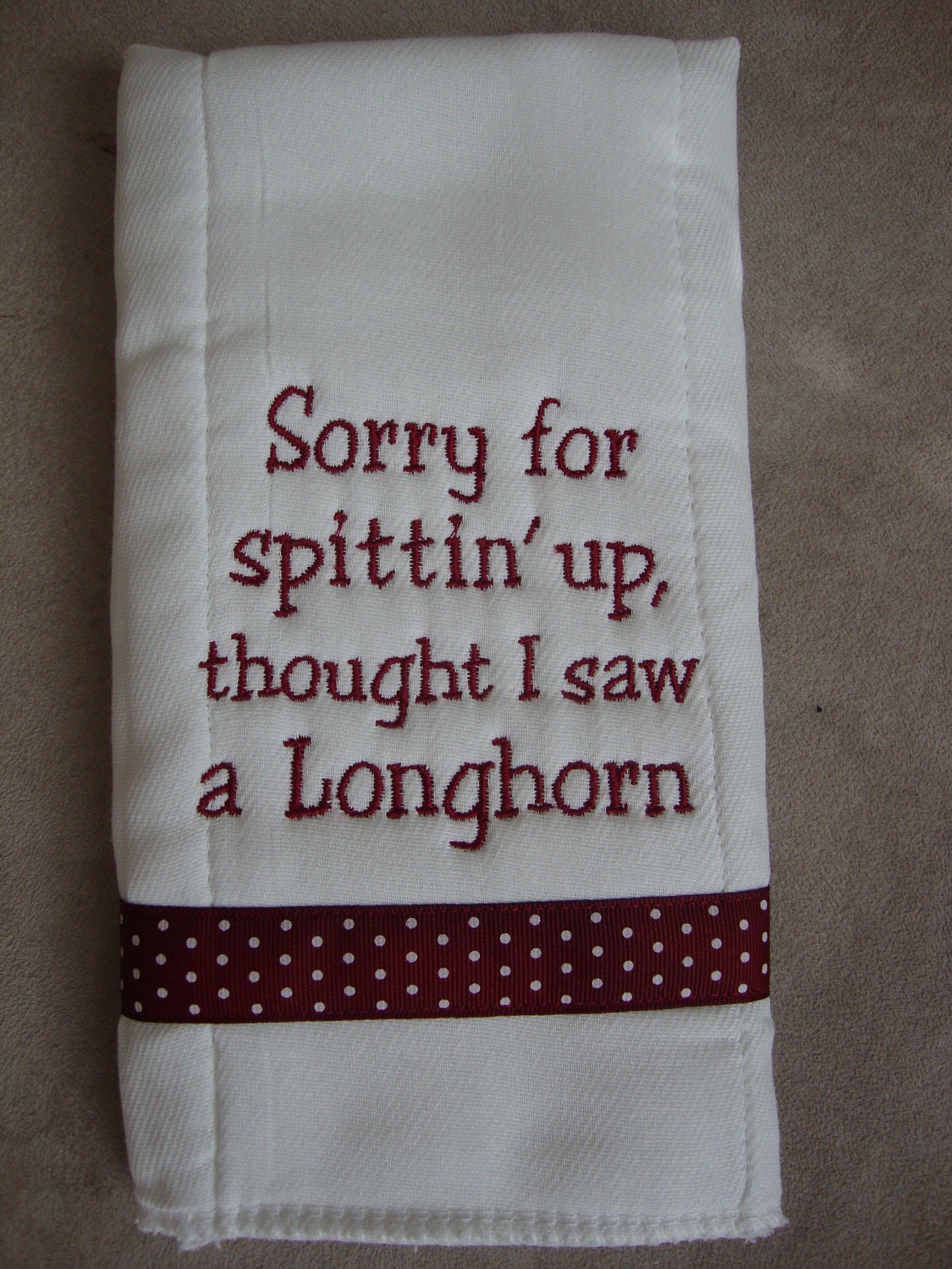 Texas A&M Burp Cloth