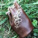 Leather pouch in fantasy style