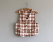 plaid vest