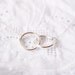 Forever Necklace - double sterling silver rings