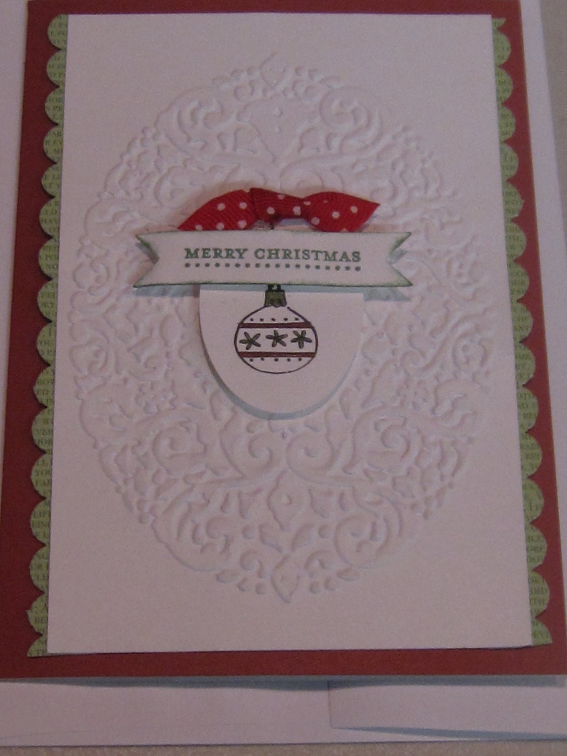 Stampin Up Handmade Greeting Card: Christmas/Holidays