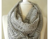 LIX PERLE Fo Fo Scale & Rosy Scale Infinity Scarf: Versatile, Grey, Light Pink, Black, Hole scale, Circular hood tube infinity scarf