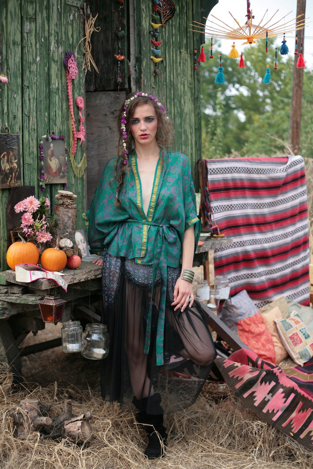 Floral Georgette and black mesh maxi skirt, Long skirt, Sheer skirt, Prom skirt, Tiered skirt, Spring maxi skirt