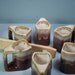 Deep Red Padilla Espresso Cups with Stand - Set of Six - Free Shipping