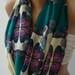 Infinity Scarf Loop Scarf Circle Scarf - It made with good quality chiffon fabric. Butterfly Patterned - Super Loop