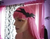 Glitter Bat hair headwrap headband