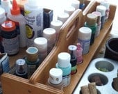 Paint bottle test tube bead organizer