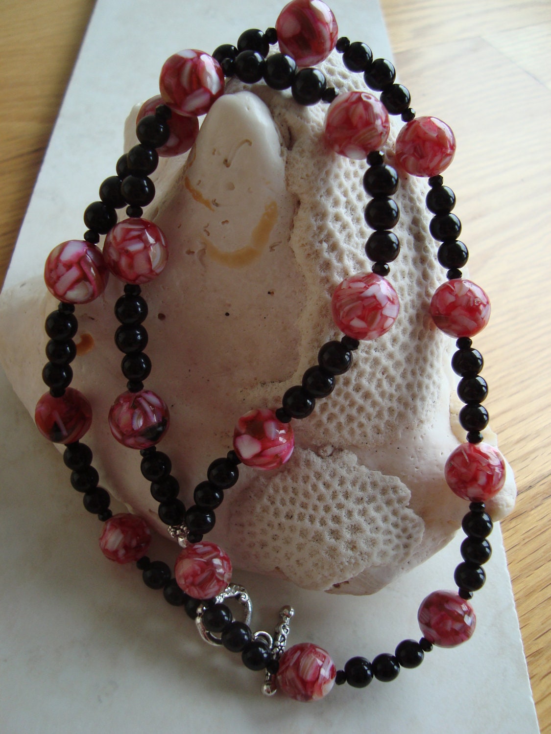 Strawberry Mosaic Necklace