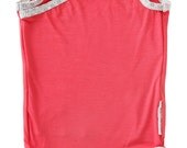 95% Bamboo Japanese Kimono Short Sleeve Romper - Watermelon