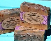 Lemongrass and Love Goatsmilk Bar Soap. Essential Oils. Lavender. Patchouli. Olive Oil.