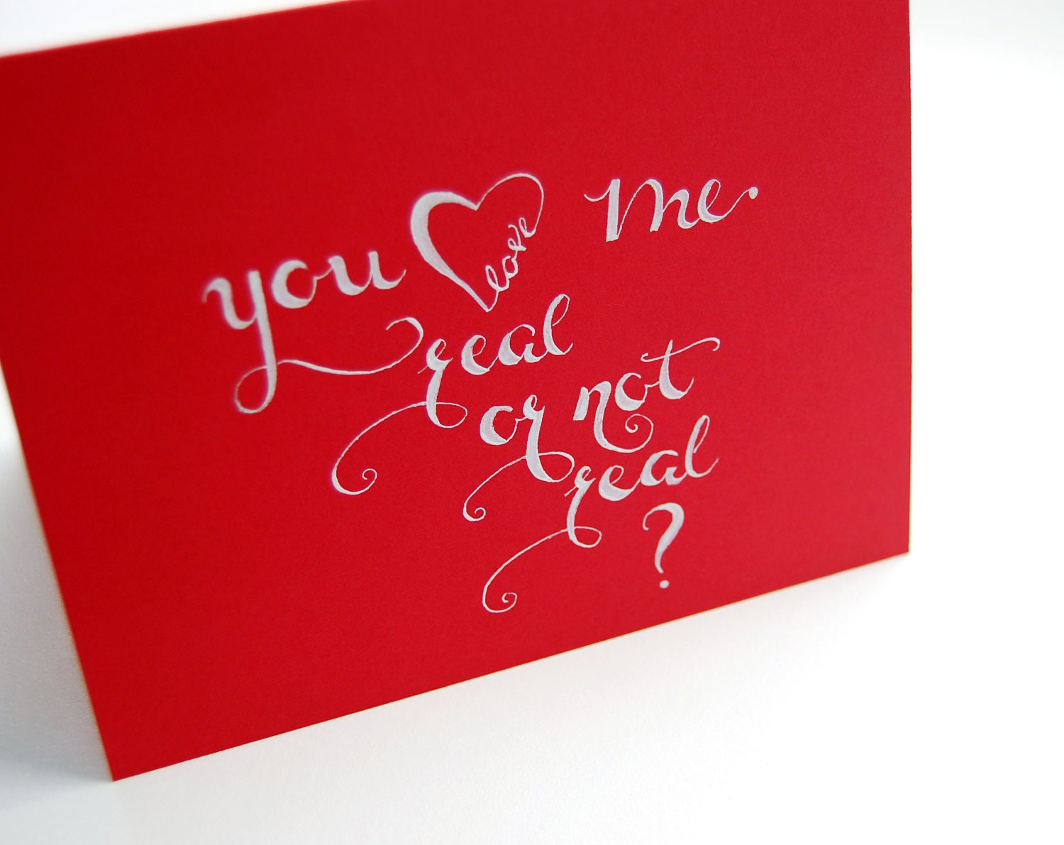 Real or Not Real Card, The Hunger Games, Calligraphy