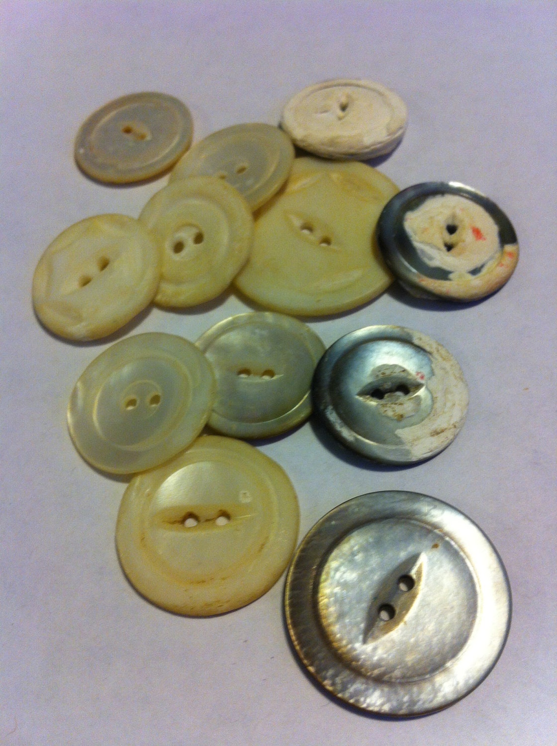 MOP Carved Buttons, Vintage Mother of Pearl Shell Carved Buttons, Lot of 12 World Vision Donation