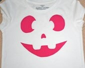 Pumpkin Face Applique - Halloween - Personalized - DIY - Iron on - No Sew