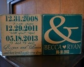 Personalized Engagement Gift, Wedding Gift, Engagement Present, Custom wood wedding sign, Anniversary Gift, Bridal Shower Gift