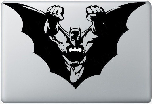 Perfect Batman decals - - mac decal apple decal ipad1 ipad2 ipad3 decal macbook decal Mac book stickers