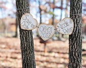 Rustic Hand Engraved Save the Date Banner by PNZ Designs