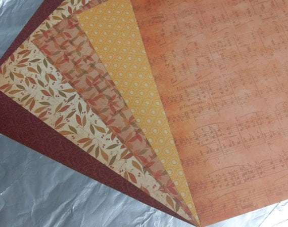 DCWV Autumn Melody Paper Pack 12x12 Fall Autumn Scrapbook Paper