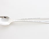 I Am The Captain Of My Soul, I Am The Master Of My Fate Nautical Quote Luxury Hand Stamped Spoon Set