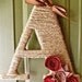 Twine Monogram Fall Wreath with handcrafted felt flowers