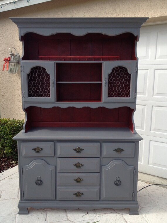 Items similar to Shabby chic hutch on Etsy